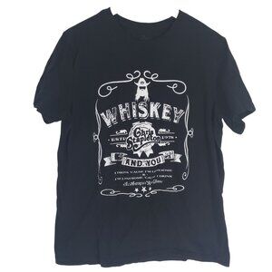 Chris Stapleton All American Road Show Tour Whiskey Black T- Shirt Size L Music